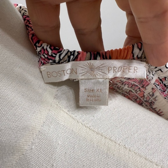 Boston Proper Size XL Pink and Orange Floral Maxi Dress - Picture 3 of 8